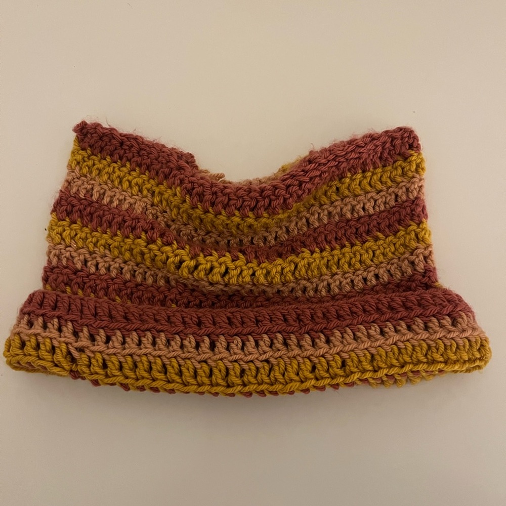 Striped Crochet Women's Hat